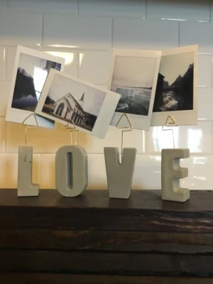 Photo holder alphabets